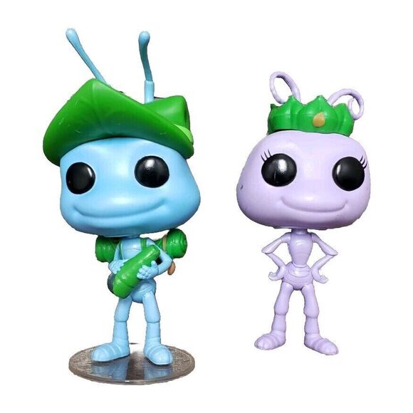 Funko Pop Disney A Bugs Life Flik & Princess Atta pre-owned - Picture 1 of 2